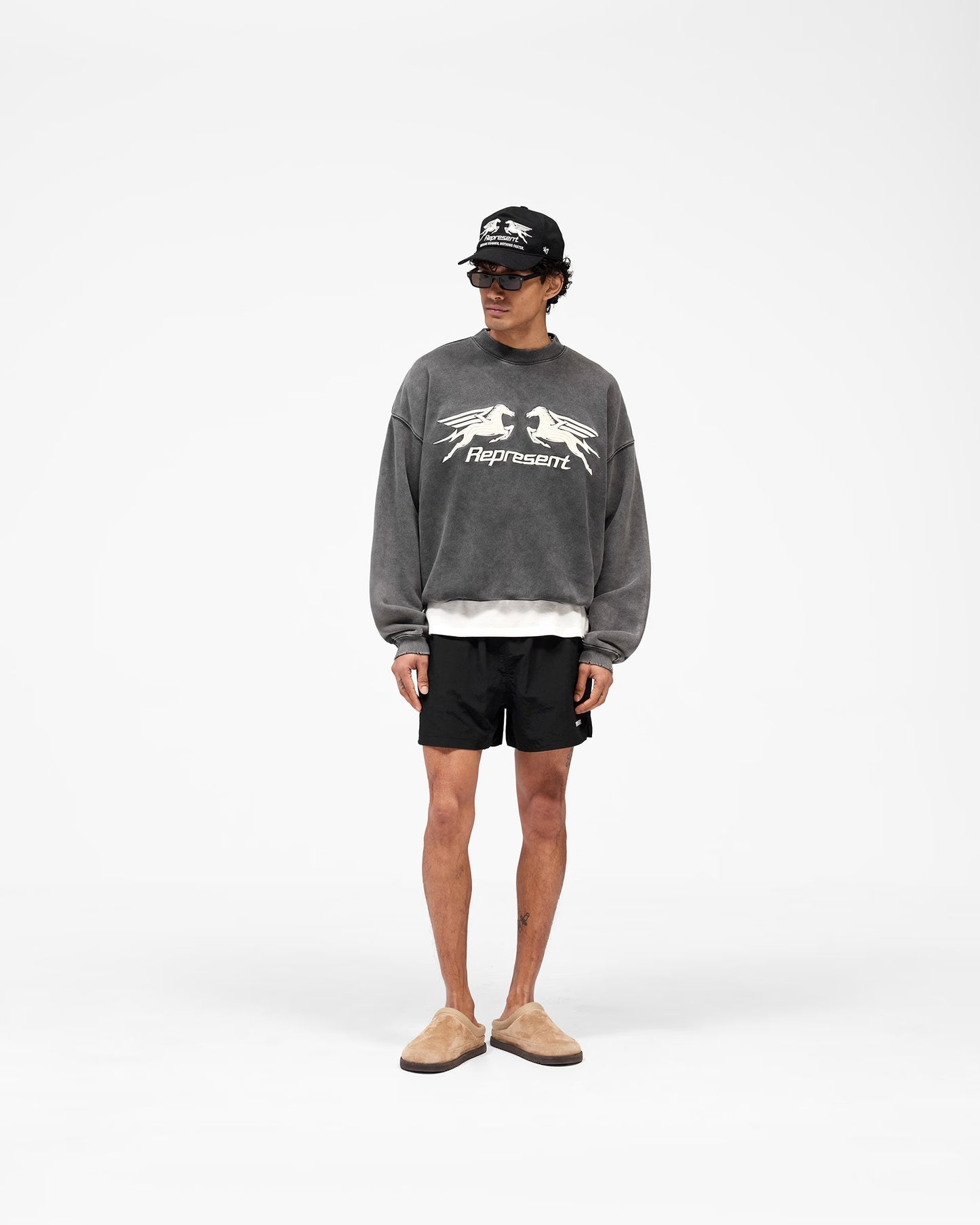 Represent Pegasus Sweatshirt - "Vintage Grey"