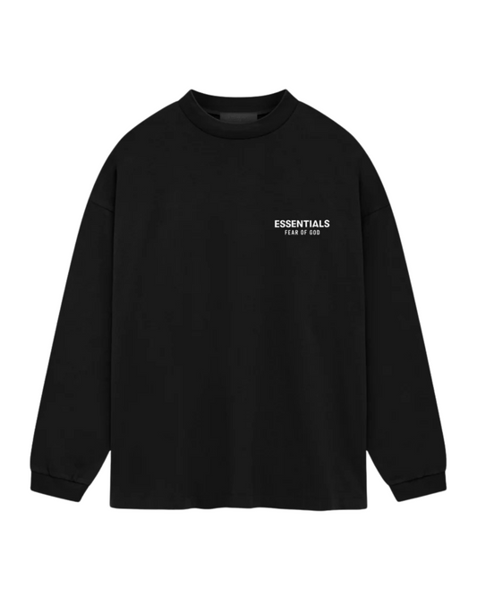 Fear of God Essentials Long Sleeve T-Shirt - "Black"