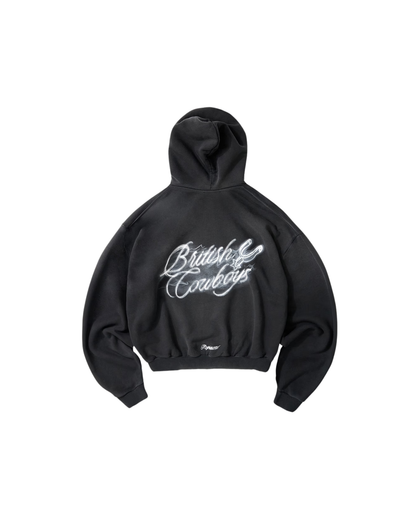 Represent British Cowboys Hoodie - "Stained Black"