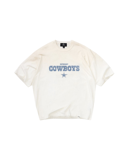 Represent x Dallas Cowboys T-Shirt - "Washed Ecru"