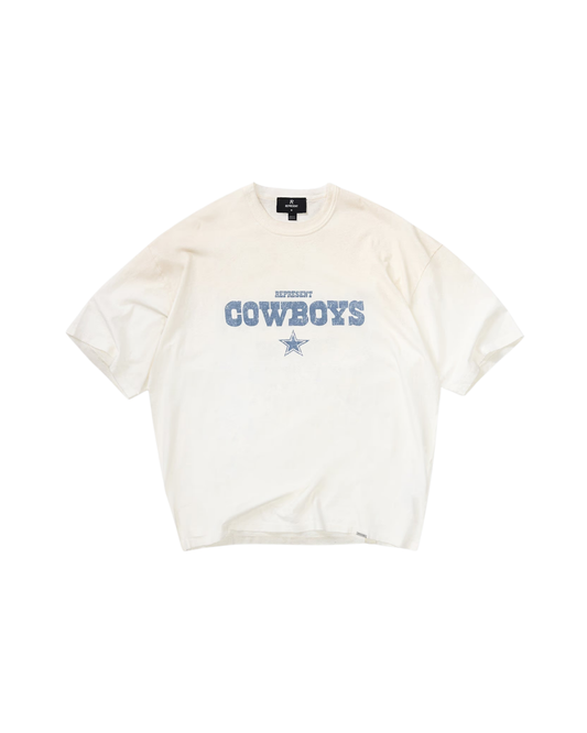 Represent x Dallas Cowboys T-Shirt - "Washed Ecru"