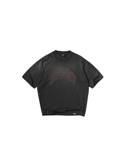 Represent Embellished Represent T-Shirt - "Stained Black"