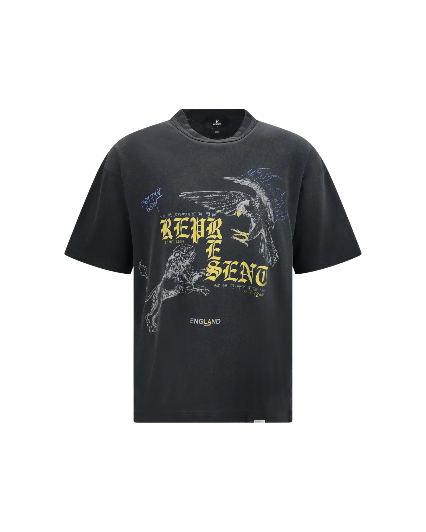 Represent Enemy T-shirt - "Stained Black"