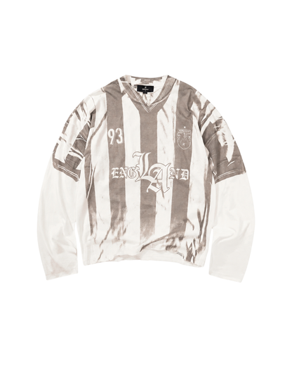 Represent Printed Long Sleeve T-Shirt - "Flat White"
