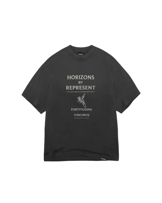 Represent Horizons T-Shirt - "Aged Black"