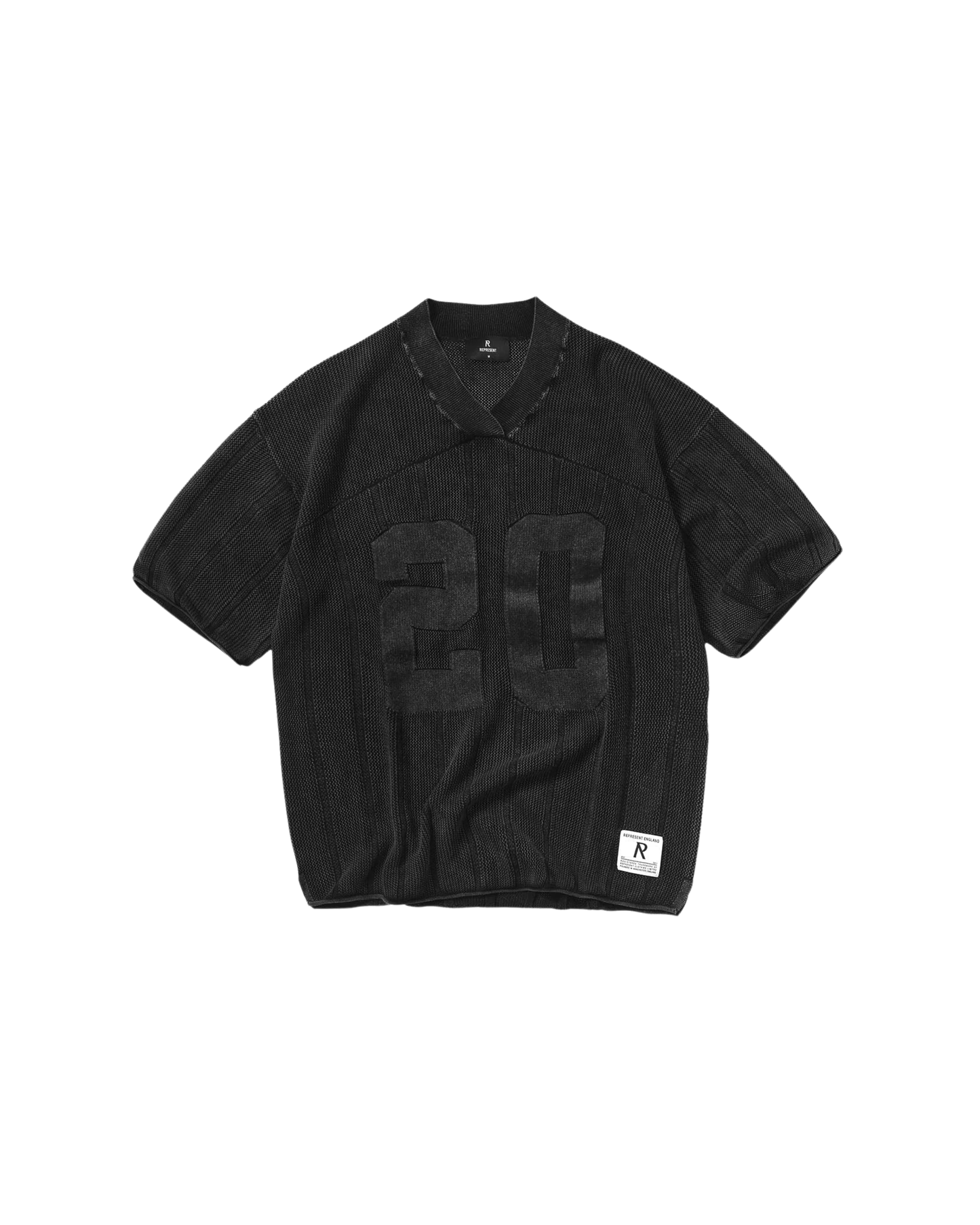 Represent Knitted Varsity Jersey - "Vintage Grey"
