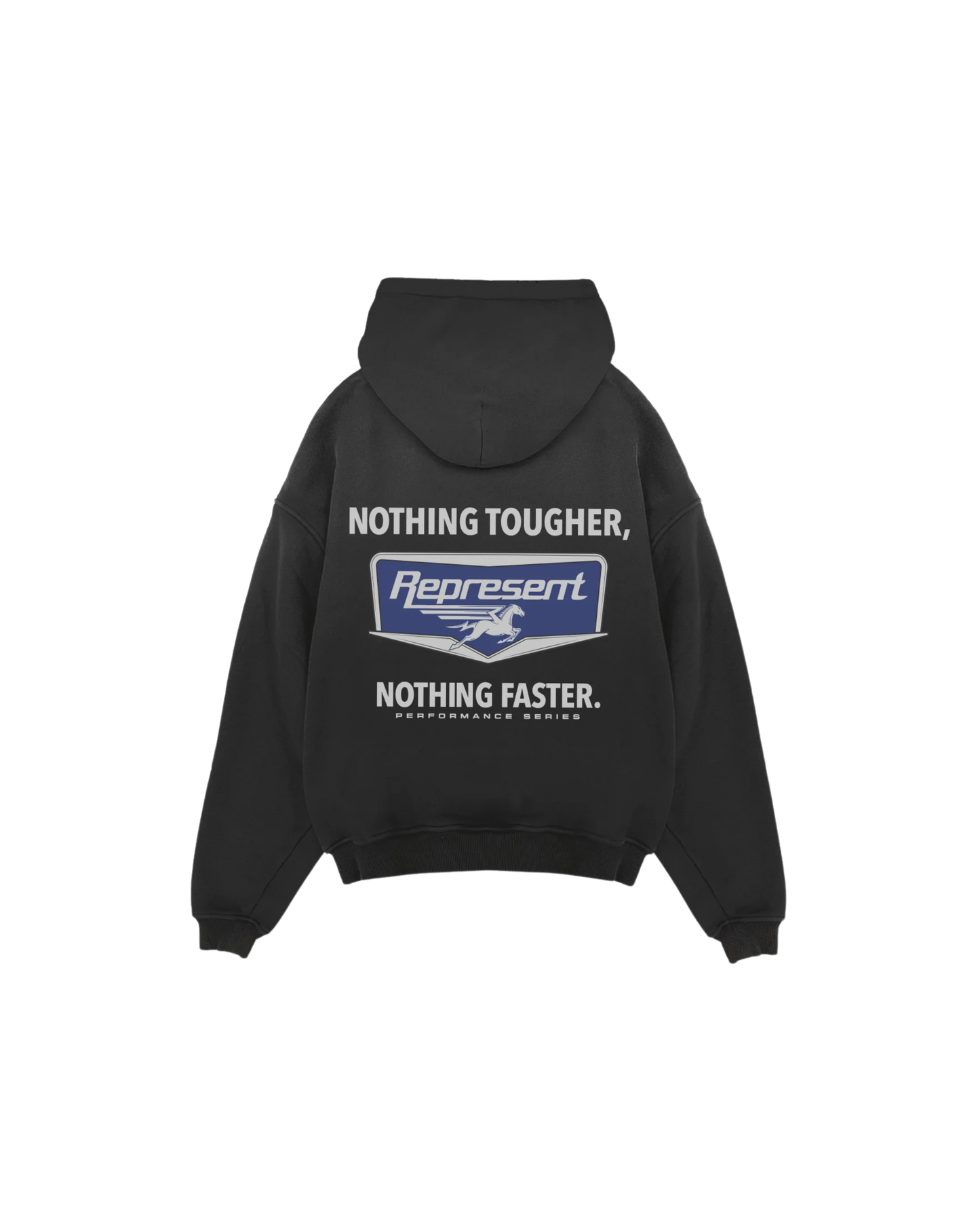 Represent Nothing Faster Hoodie - "Stained Black"