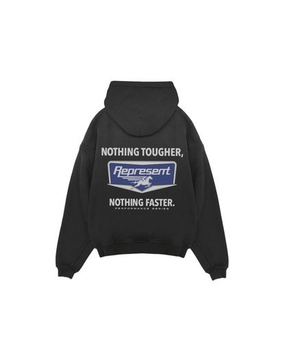 Represent Nothing Faster Hoodie - "Stained Black"