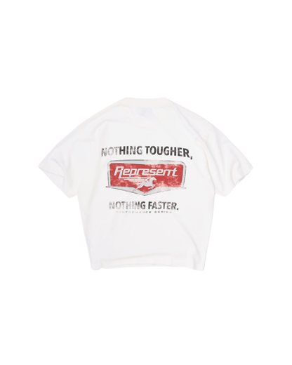 Represent Nothing Faster T-Shirt - "Flat White"
