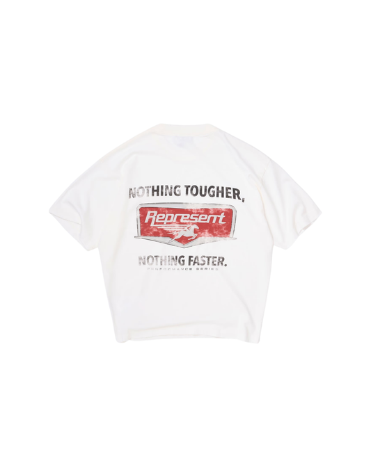 Represent Nothing Faster T-Shirt - "Flat White"