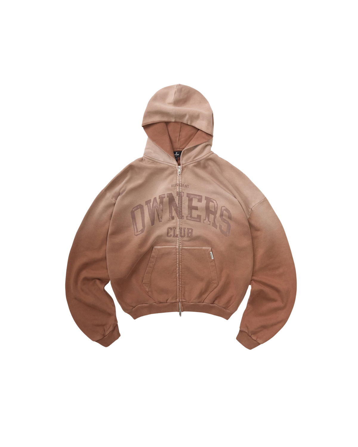 Represent Owners Club Zip Through Hoodie - "Sienna"