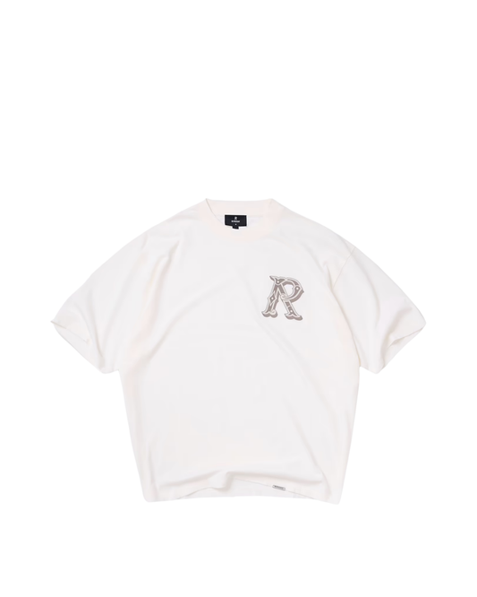 Represent Western Initial T-Shirt - "Flat White"