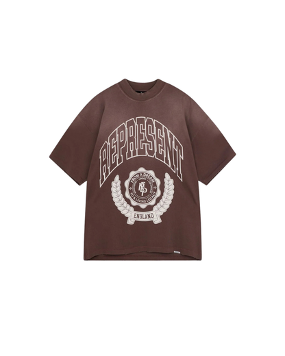 Represent Legacy Crest T-Shirt - "Nero Brown"