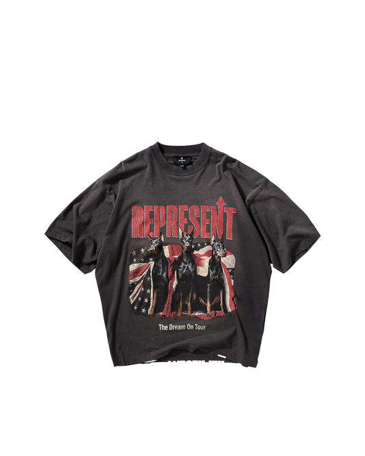 Represent Dream On Tour T-shirt - "Sun Fade Grey"