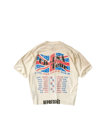 Represent Dream On Tour T-shirt - "Washed Ecru"