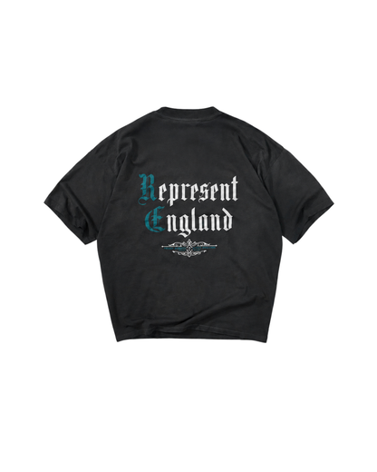 Represent Private Members T-Shirt - "Stained Black"