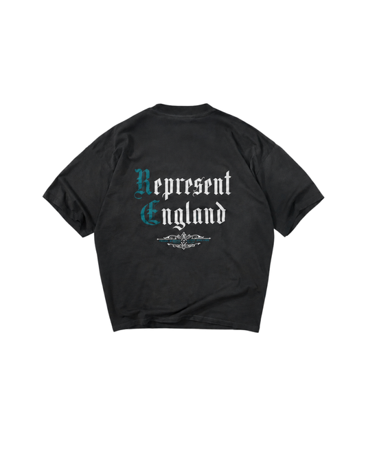 Represent Private Members T-Shirt - "Stained Black"