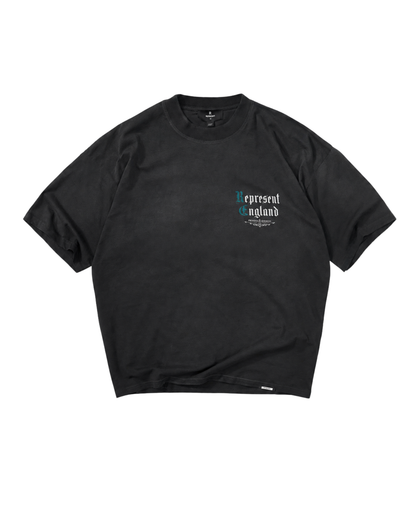 Represent Private Members T-Shirt - "Stained Black"
