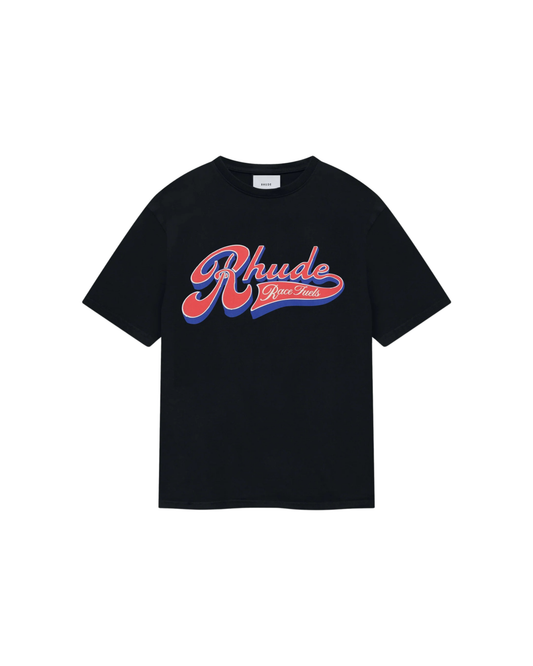 Rhude Pit Stop Tee - "Vintage Black/Navy"