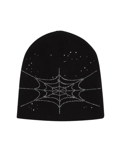 Sp5der Rhinestone Silk Skully - "Black"