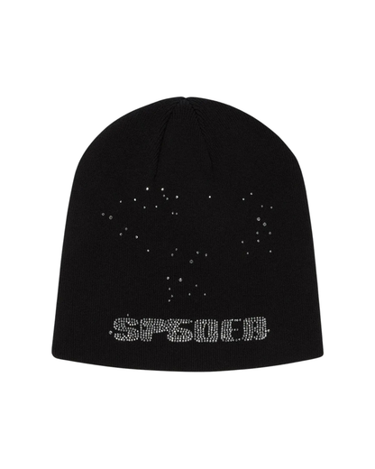 Sp5der Rhinestone Silk Skully - "Black"