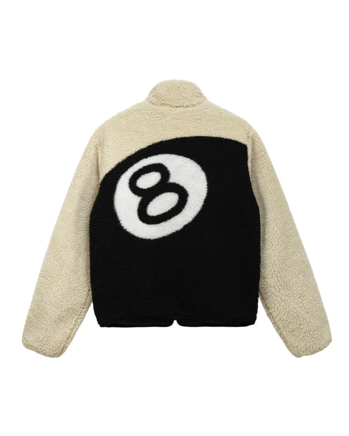 Stussy 8 Ball Sherpa Reversible Jacket - "Natural"