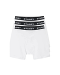 Stussy Boxer Briefs - "White"