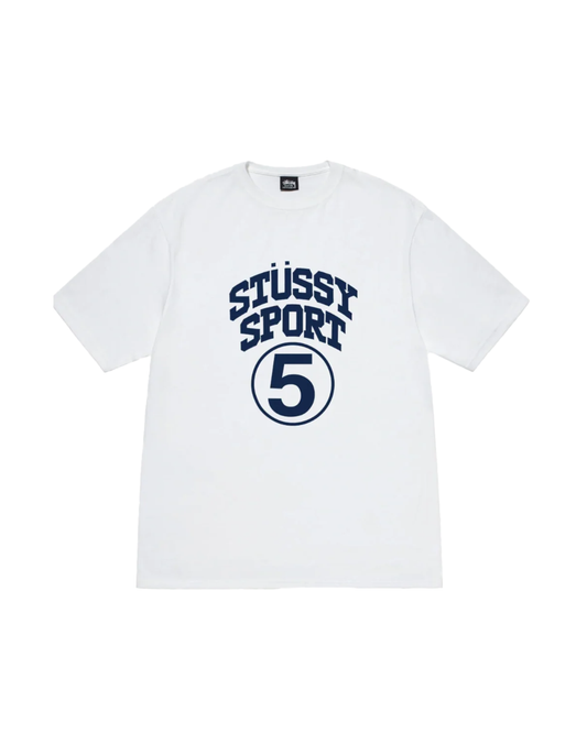 Stussy 5 Sport Tee - "White"