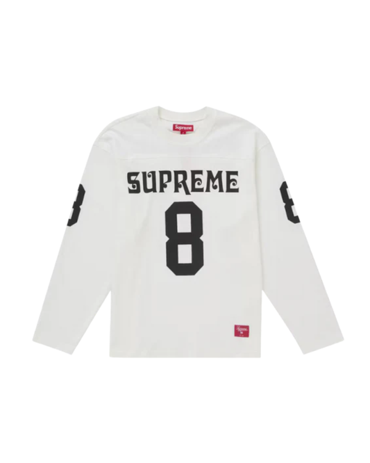 Supreme Affiliated L/S Football Top - "White"