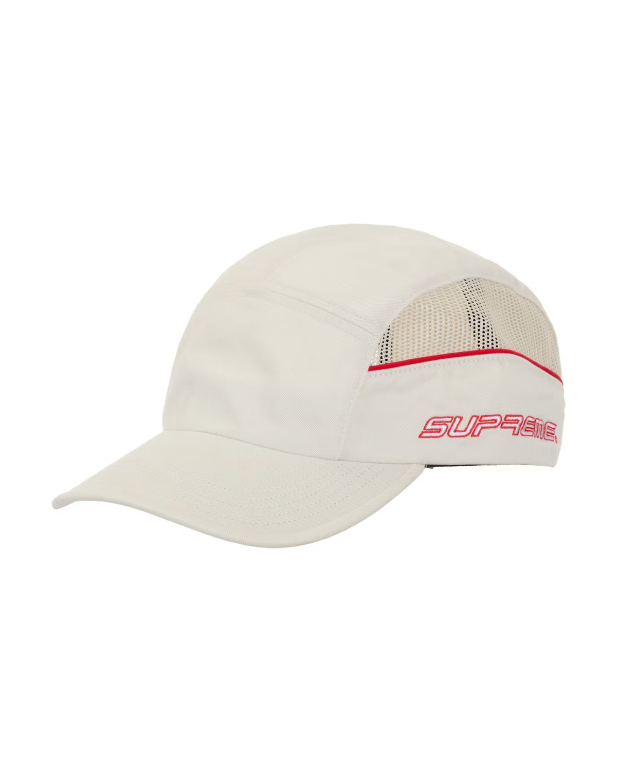Supreme Side Mesh Piping Camp Cap - "Natural"