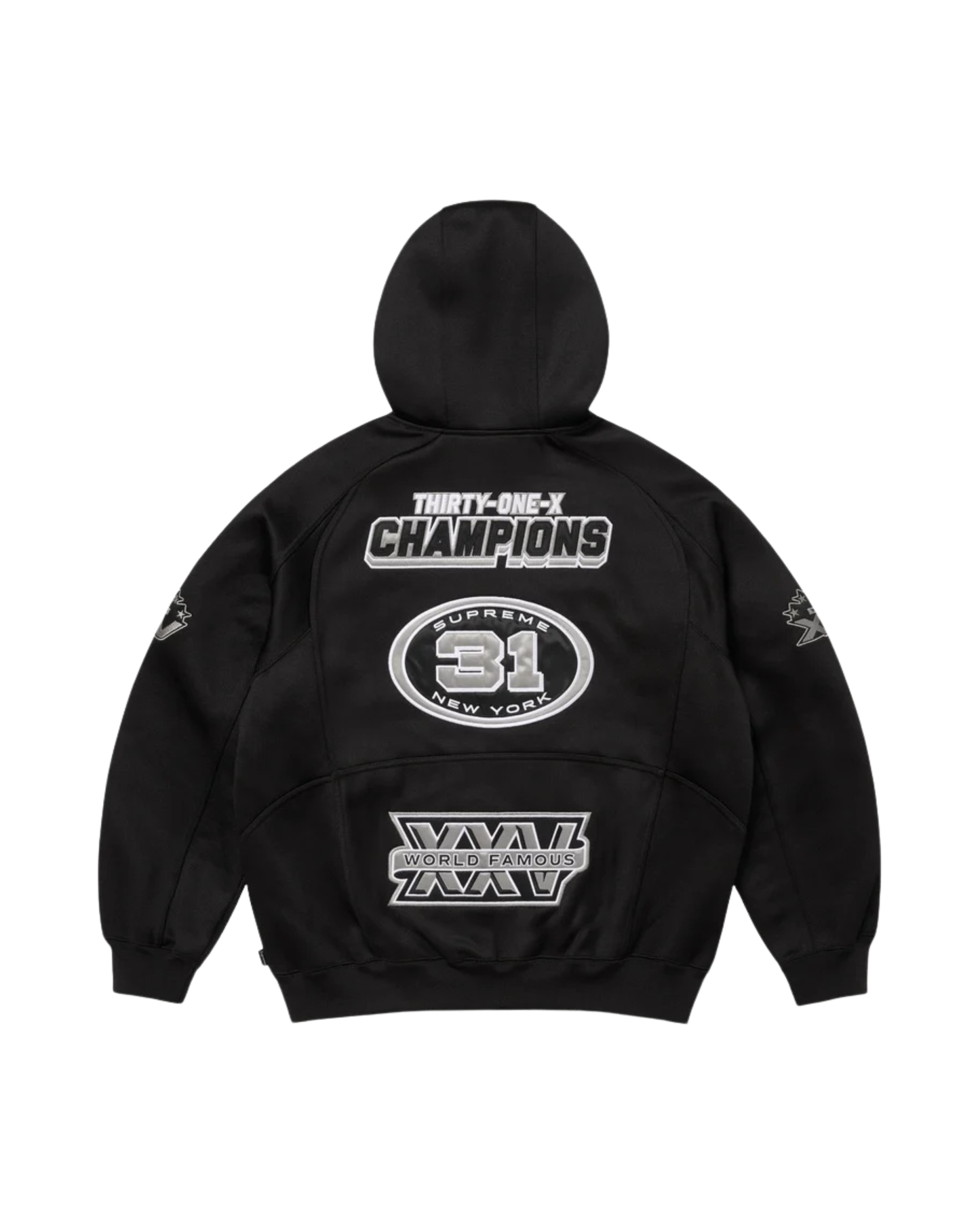 Supreme Football Zip Up Hoodie - "Black"