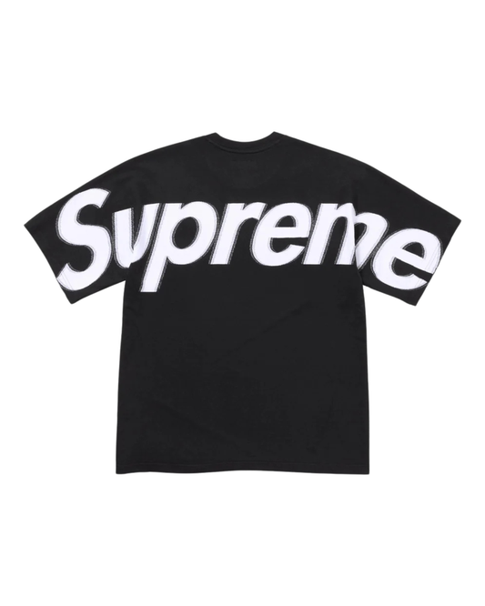 Supreme Intarsia Logo Tee - "Black"