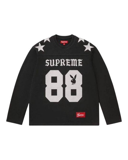 Supreme x Playboy L/S Football Top - "Black"