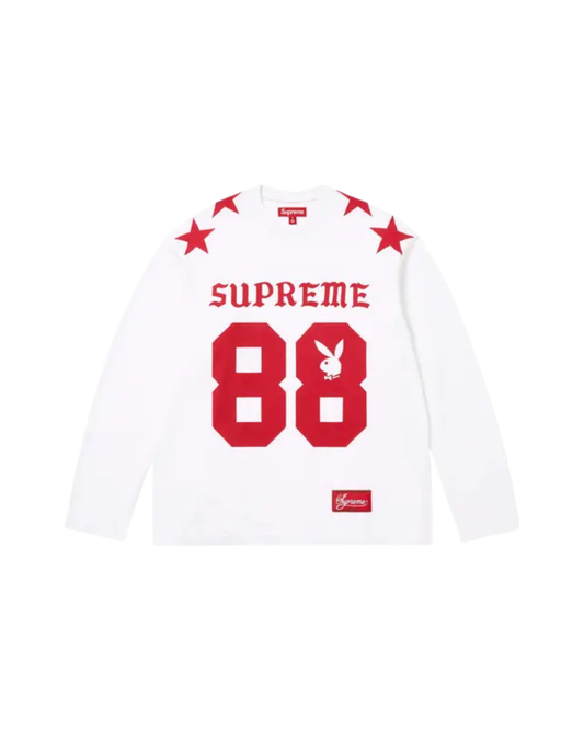 Supreme x Playboy L/S Football Top - "White"