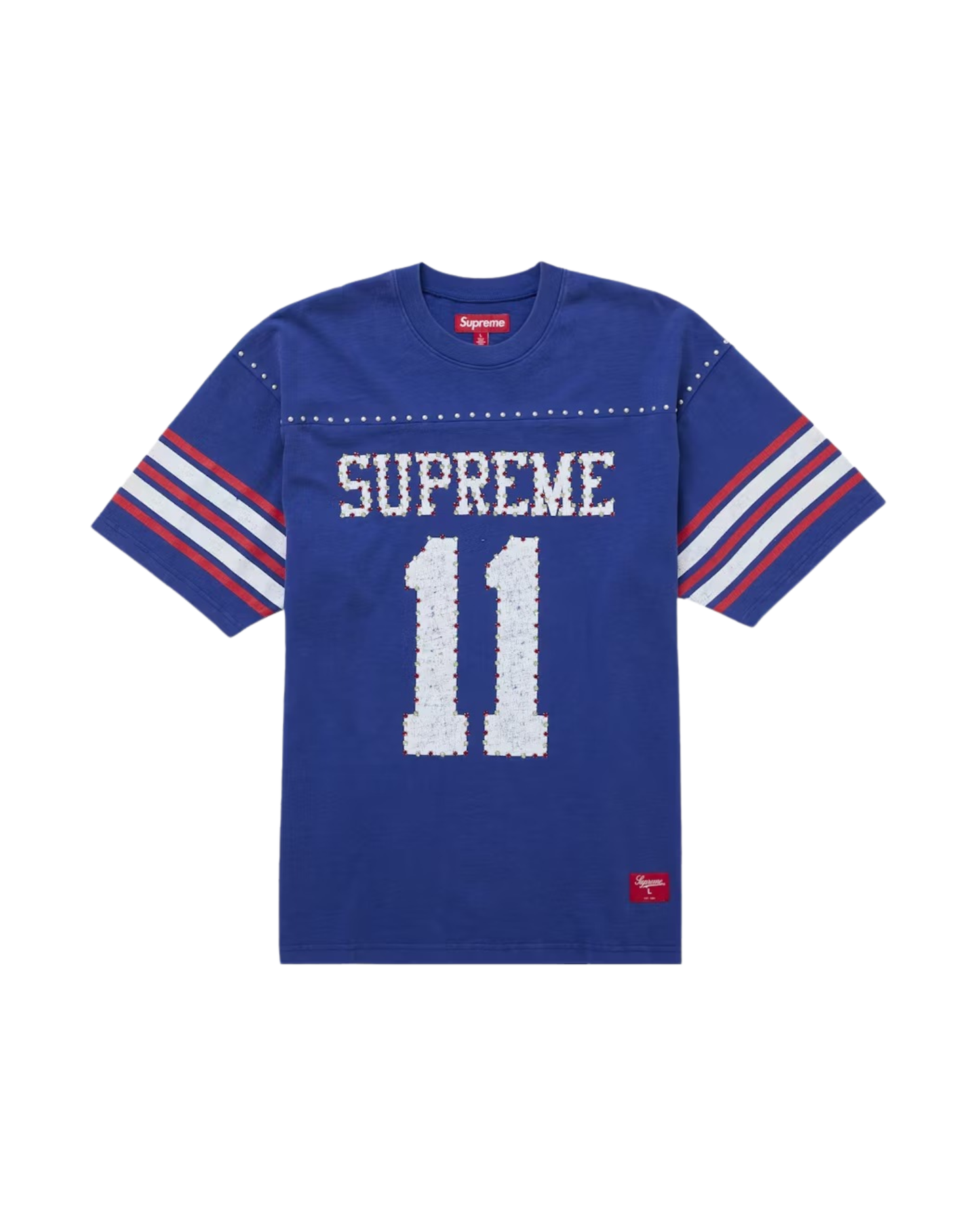 Supreme Studded S/S Football Top - "Royal Blue"