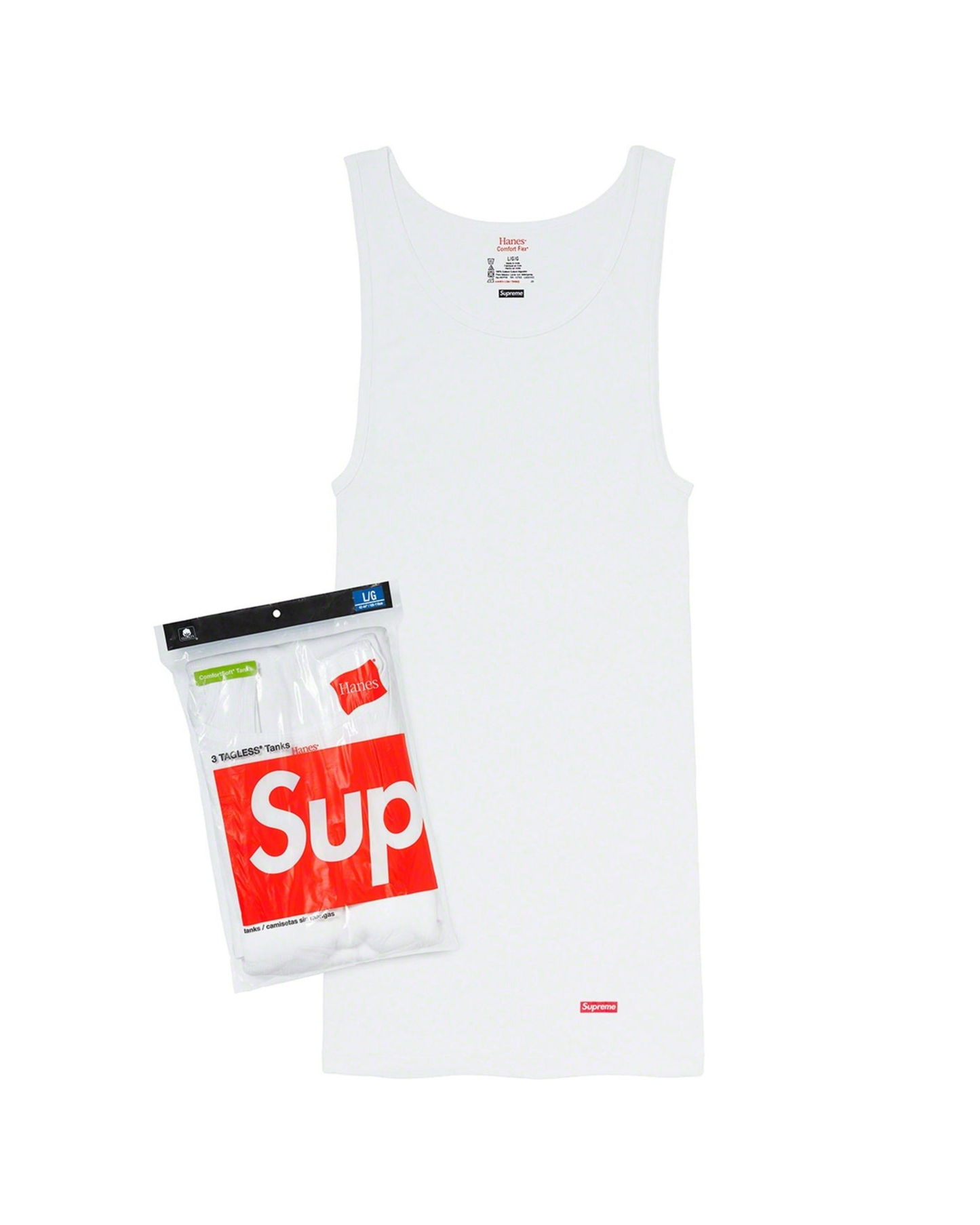 Supreme Tank Tops (3 Pack) - "White"