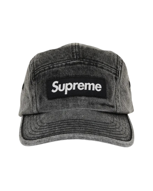 Supreme Denim Camp Cap - "Washed Black"