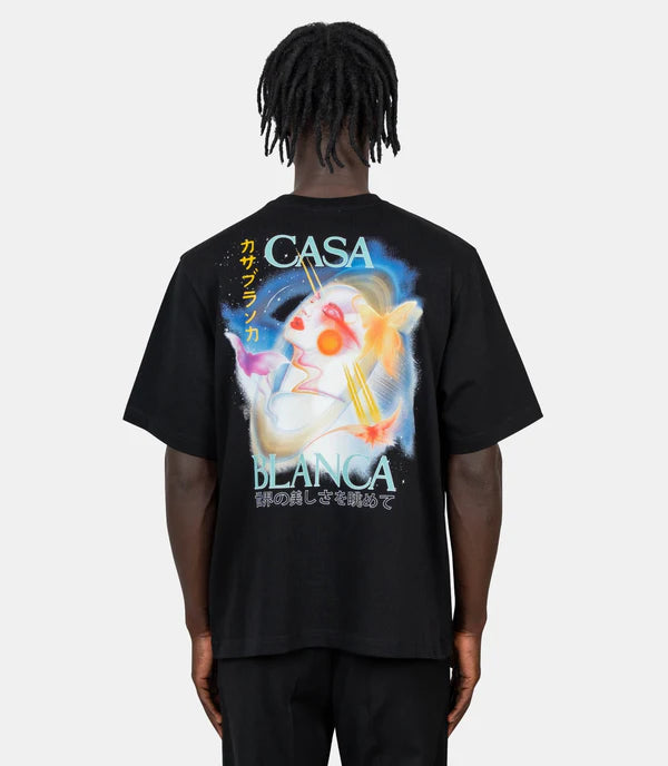 Casablanca Galactic Connection Print T-shirt - "Black"
