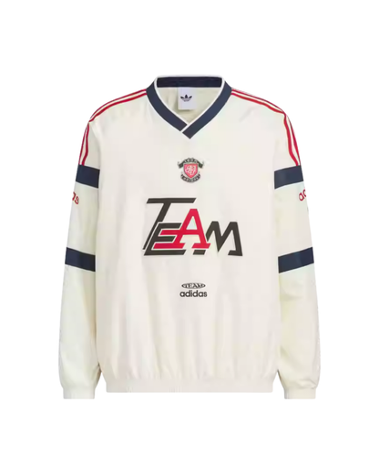 Adidas Team Adidas Woven Pullover - "Cream White"