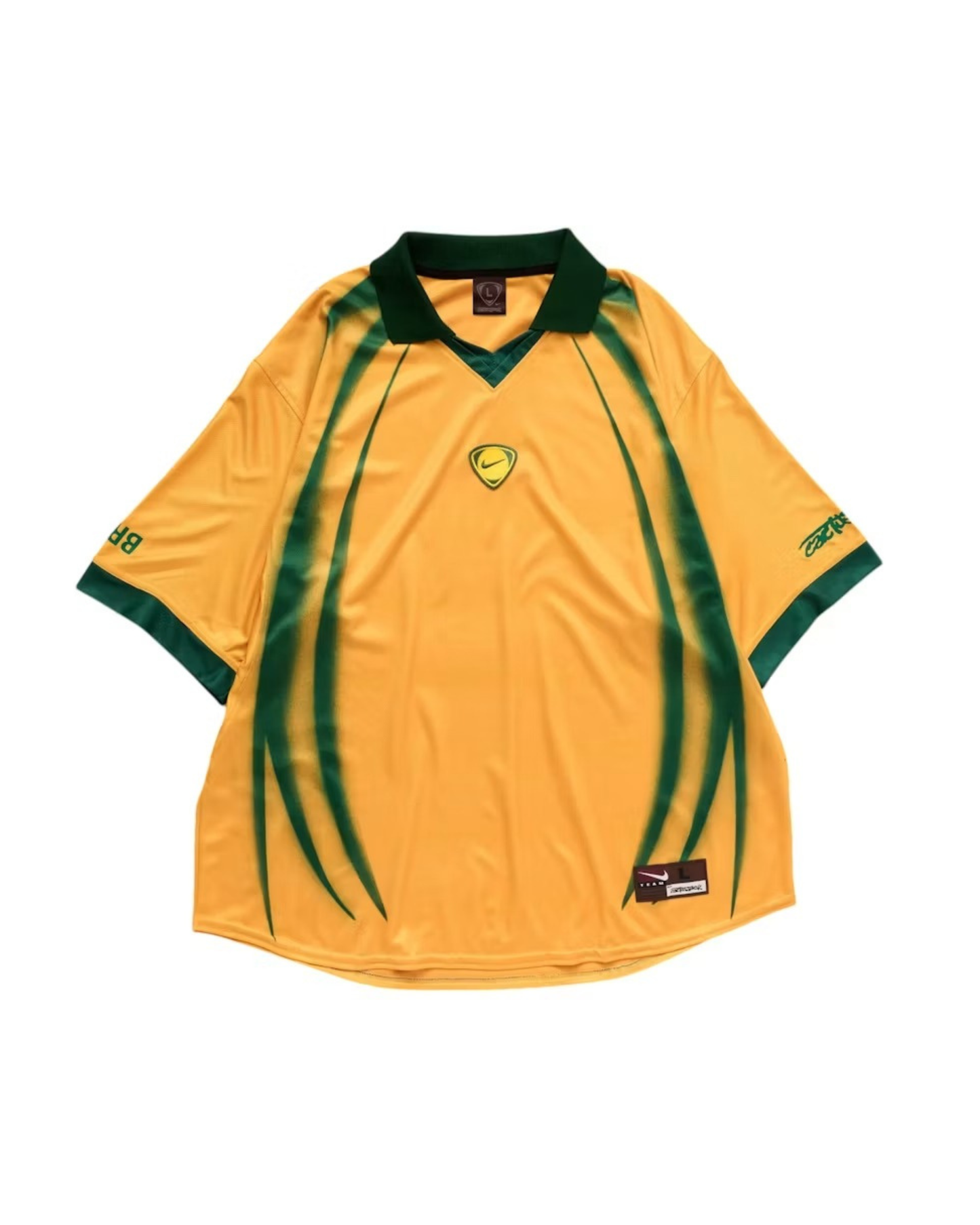Travis Scott x Nike Brasil Total 90 Retro Jersey - "Yellow/Green"