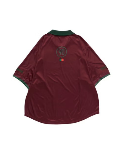 Travis Scott x Nike Portugal Total 90 Retro Jersey - "Maroon/Green"