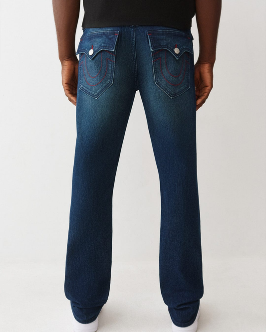 True Religion Men SN Straight Fit Jeans - "Navy Blue"