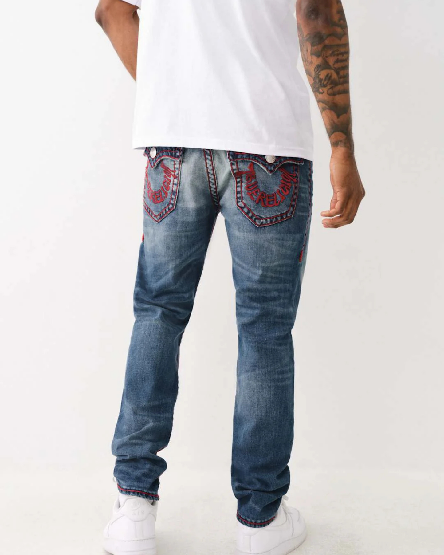 True Religion Rocco Jeans Super T Old Glory - "Medium Blue Wash"