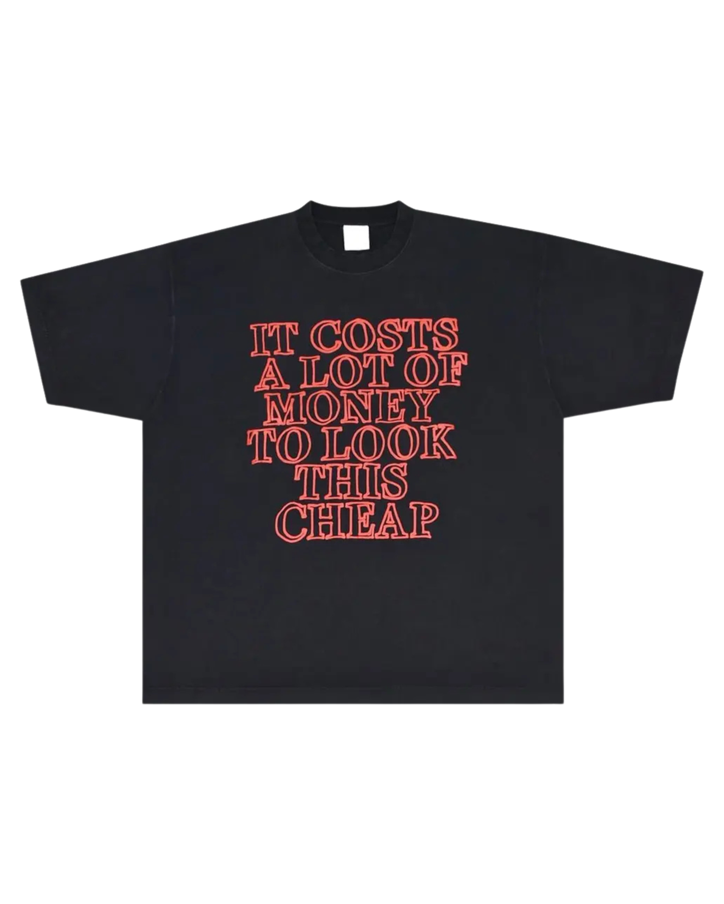 Vetements Very Expensive T-Shirt - "Washed Black"