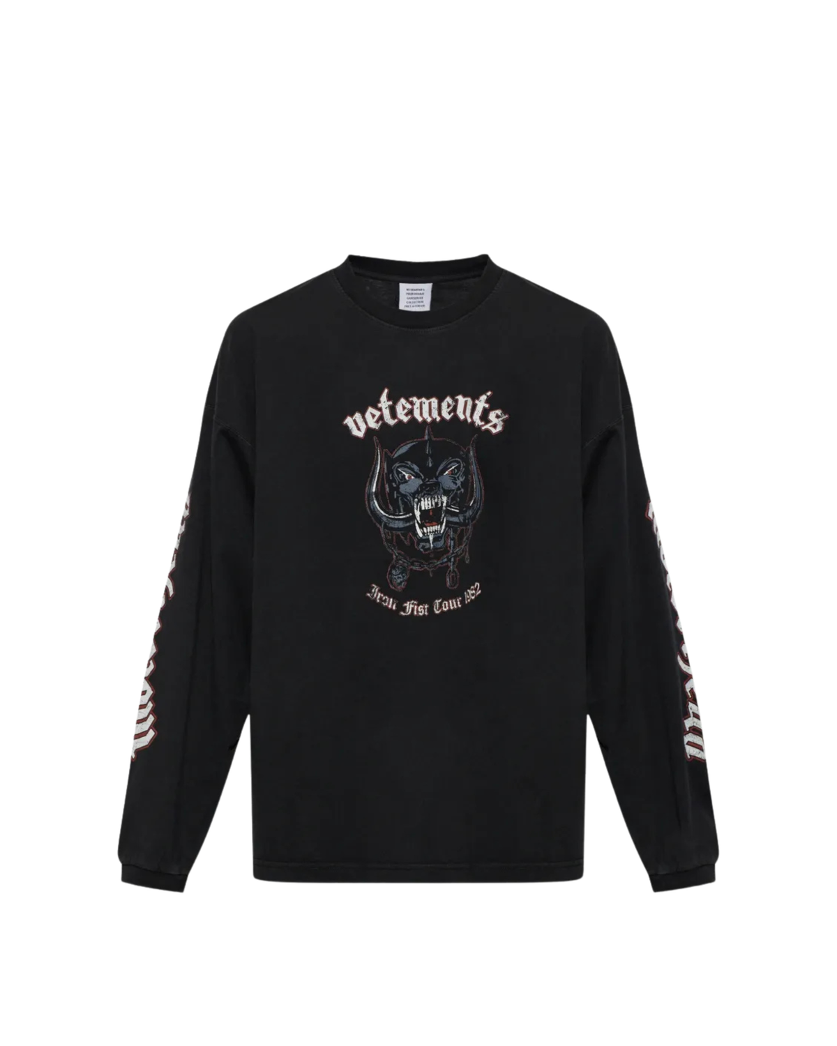 Vetements x Motorhead Tour Long Sleeve - "Washed Black"