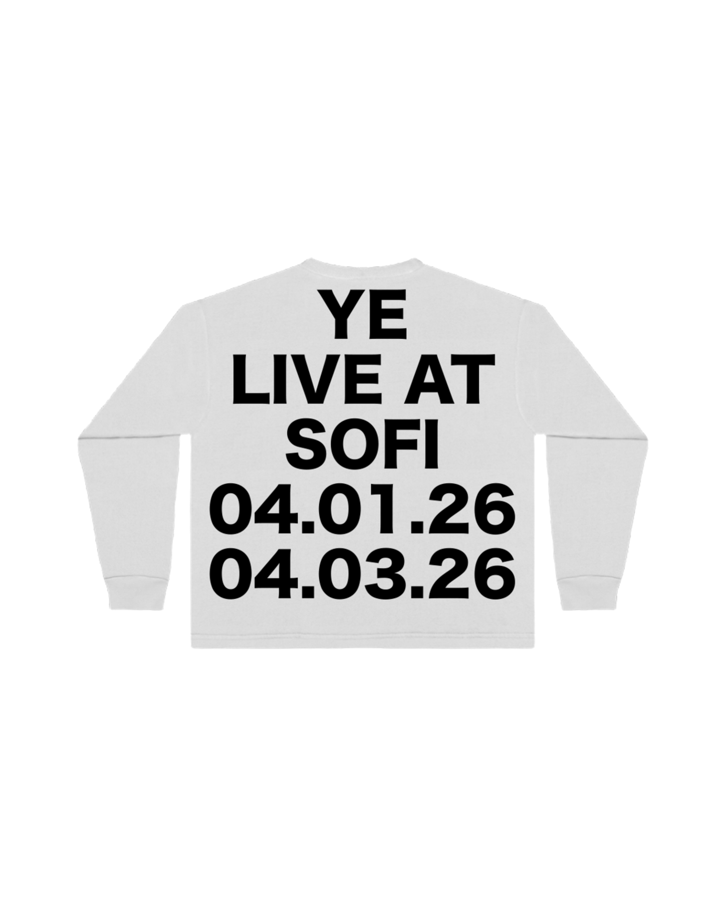 Yeezy Long Sleeve-O3 Ye Live - "White"
